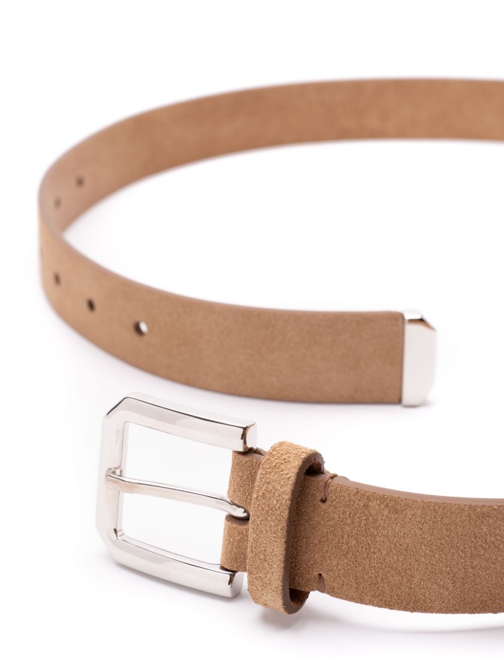 Brunello Cucinelli suede belt - Bruin