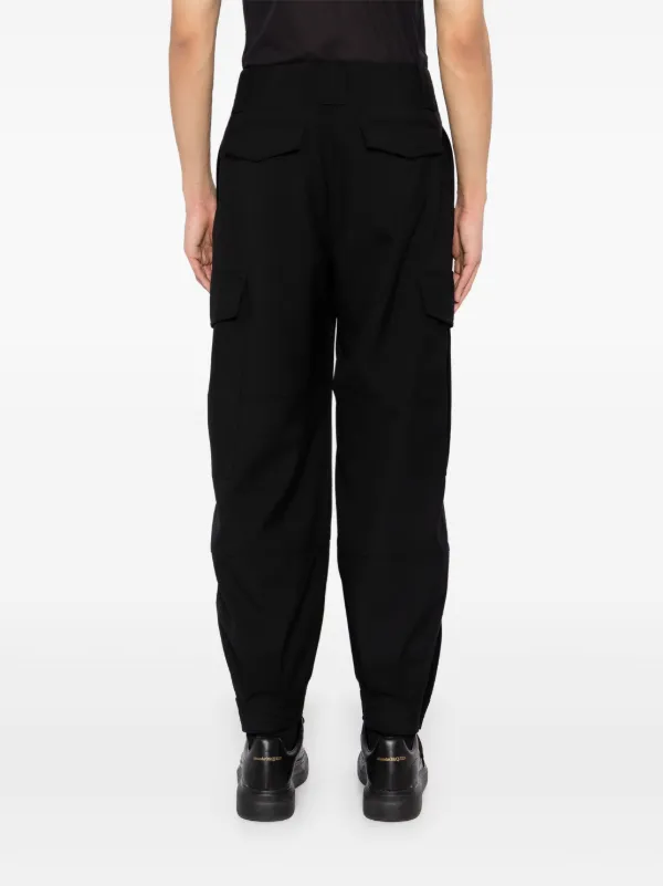 【送料&関税込】Alexander McQueen Cargo Loose Fit Trousers Alexander McQueen Cargo Trousers | Black | FARFETCH JO
