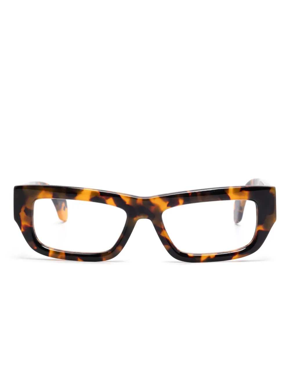 Palm Angels Eyewear rectangle-frame glasses | Brown | Image 1