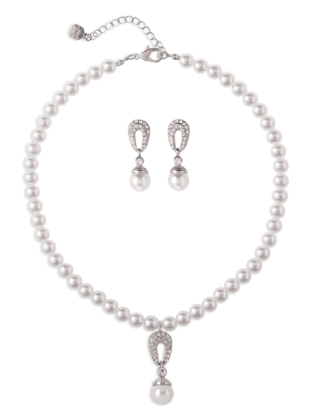 crystal-embellished jewellery set