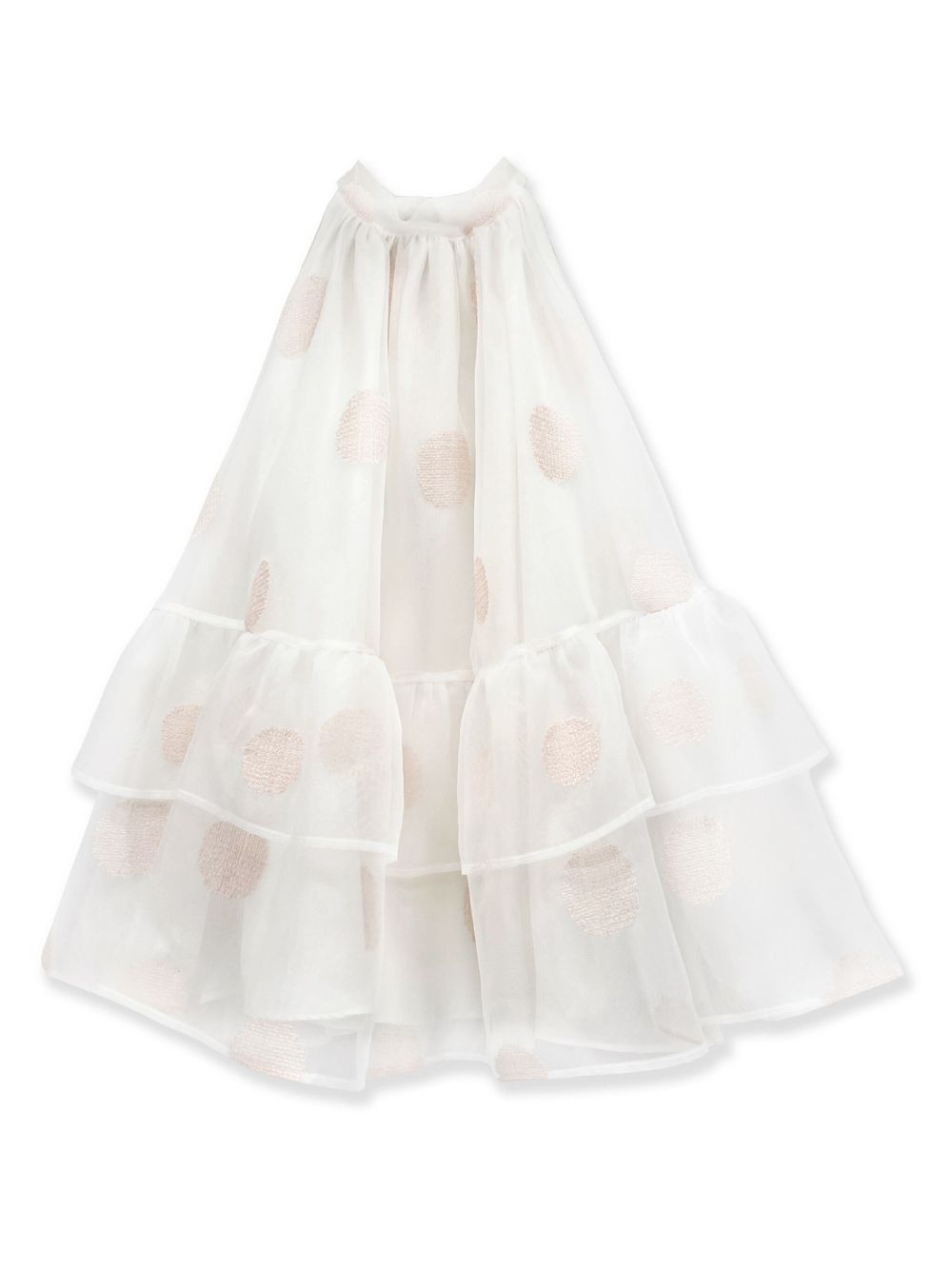 La Stupenderia embroidered tulle dress - White