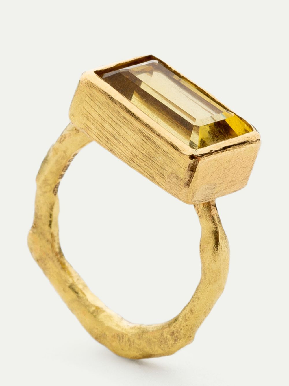 DISA ALLSOPP 18K yellow gold beryl ring - Goud