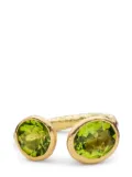 DISA ALLSOPP 18K yellow gold Double peridot ring