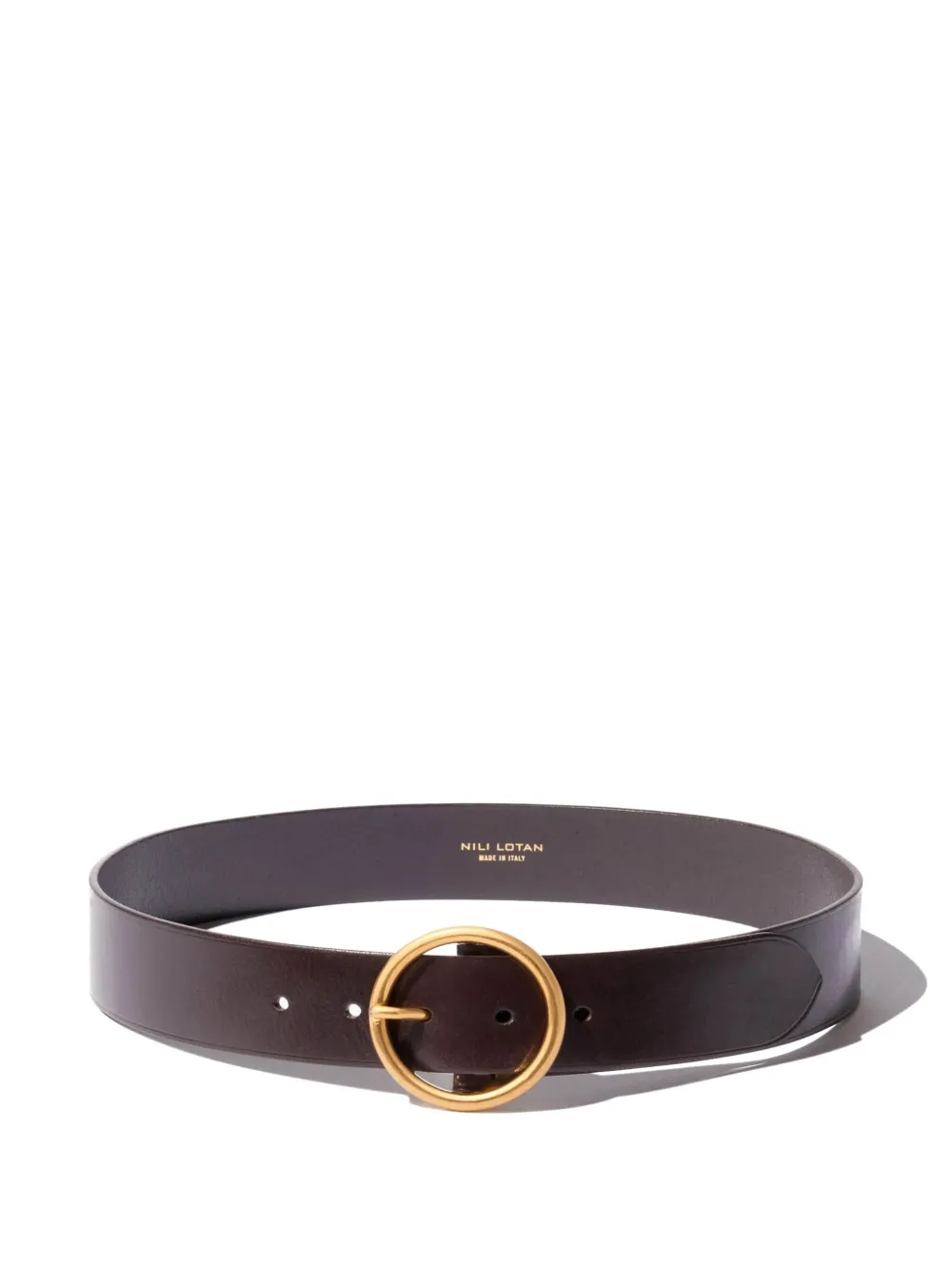 Nili Lotan Leren riem Bruin