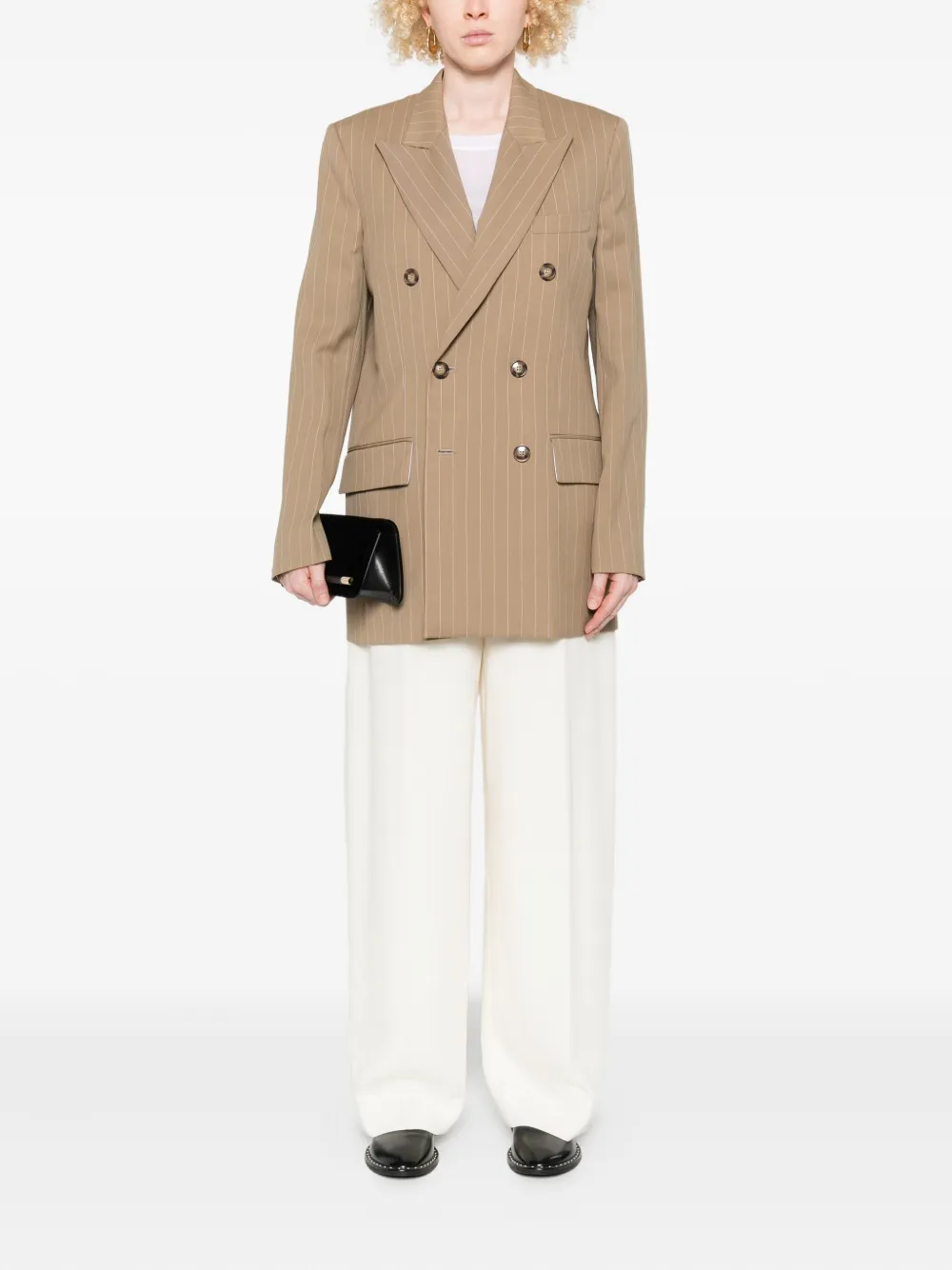 Victoria Beckham pinstripe double-breasted blazer | Double Breasted & Peacoats | Image 2