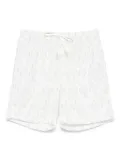 Eleventy graphic-print swim shorts - White