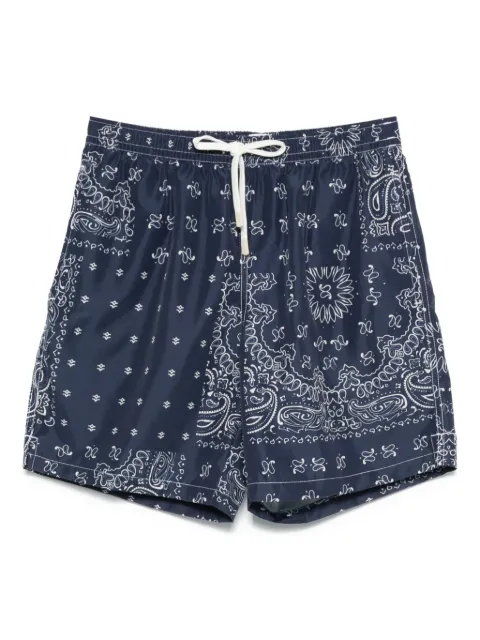 Eleventy shorts de playa con estampado de cachemira