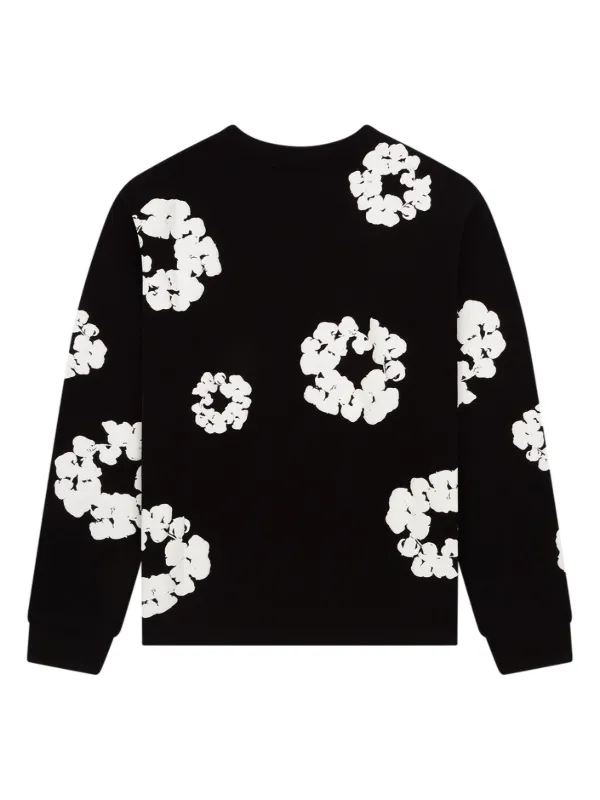 DENIM TEARS ★ モダンロングな一着 ピースリース Tシャツ Denim Tears Wreath ロングTシャツ | ブラック | FARFETCH JP