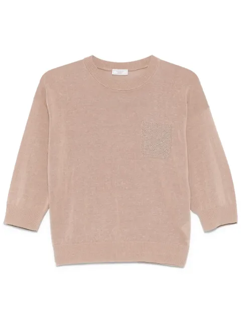 Peserico bead-detailing sweater