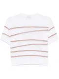 Peserico striped T-shirt - White