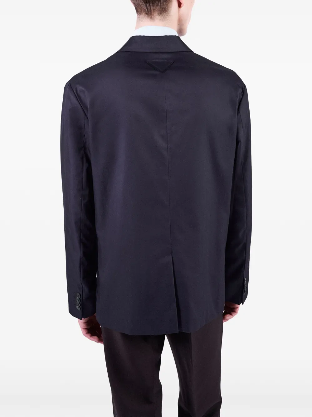 Prada Blazer met dubbele rij knopen Blauw