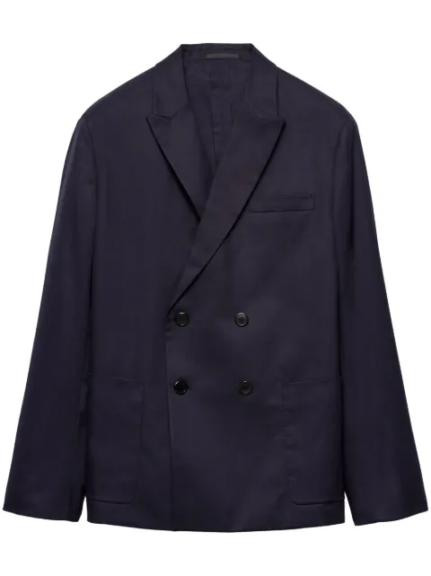 Prada double-breasted cotton blazer