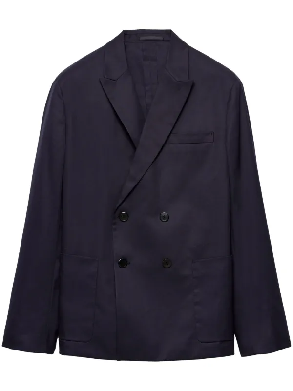 Prada ダブルジャケット | ブルー | FARFETCH JP