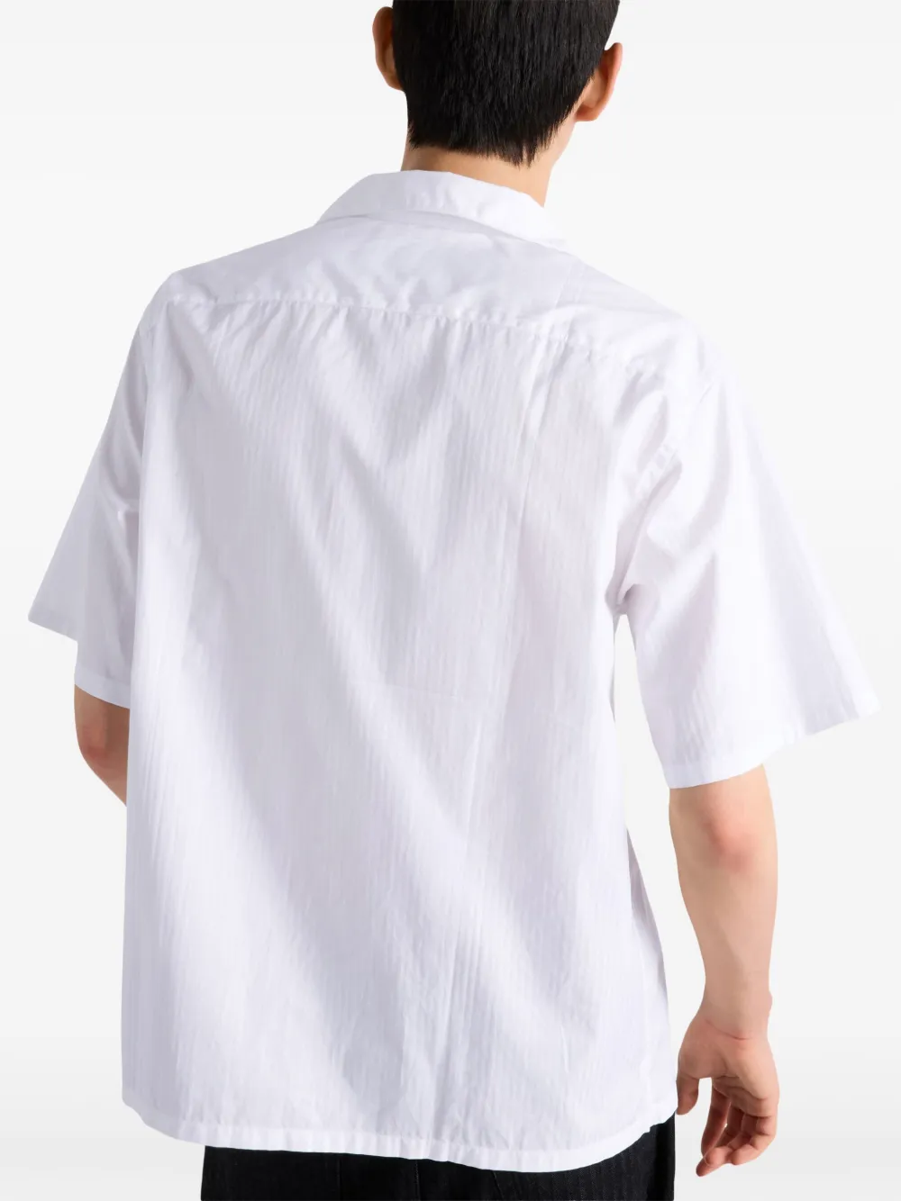 Prada Bowlingshirt met logopatch Wit