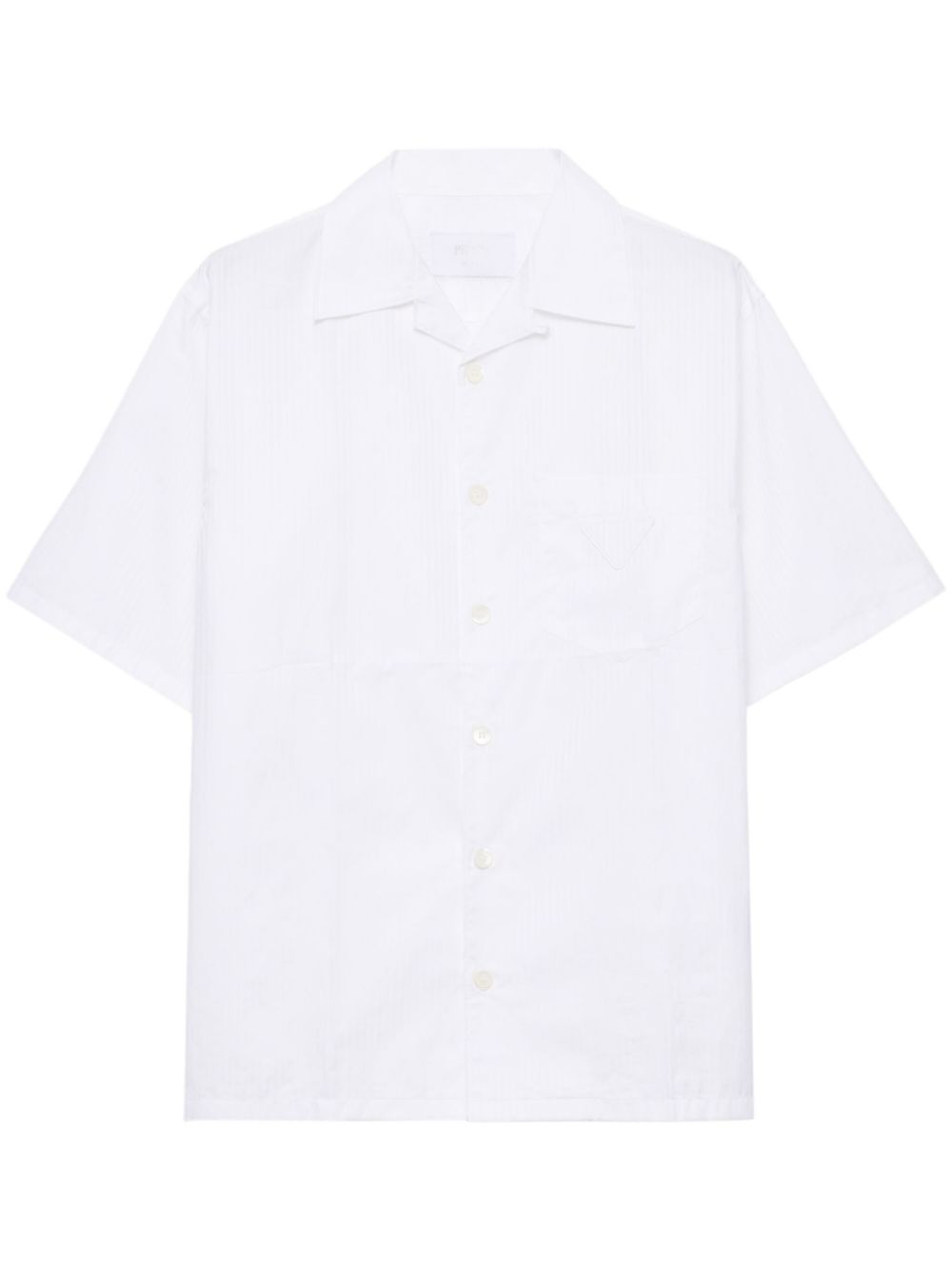 Prada Bowlingshirt met logopatch Wit