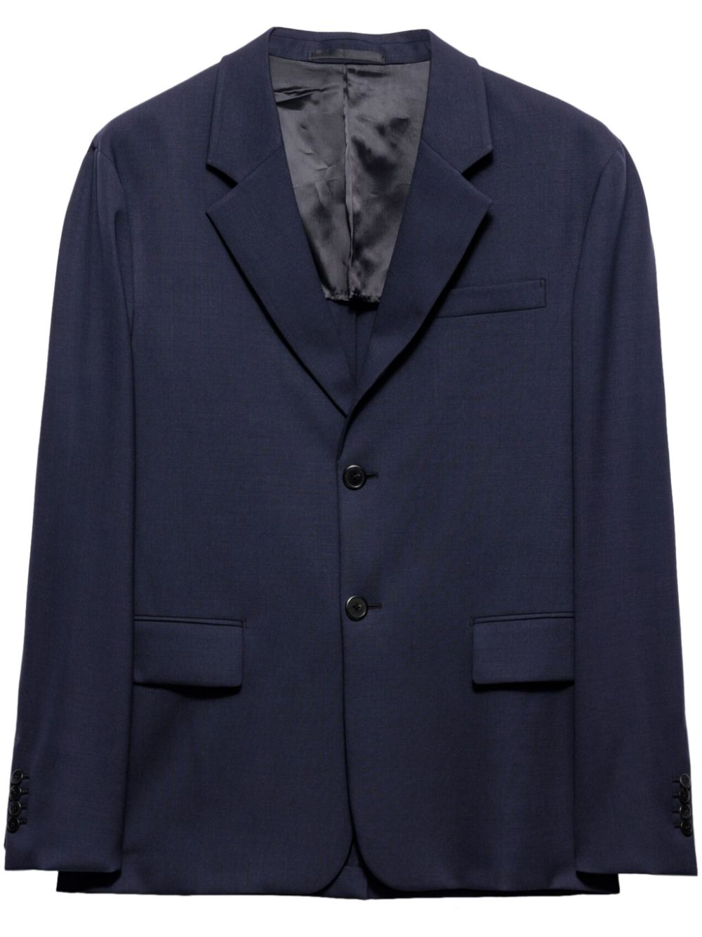 Prada single-breasted blazer Blauw