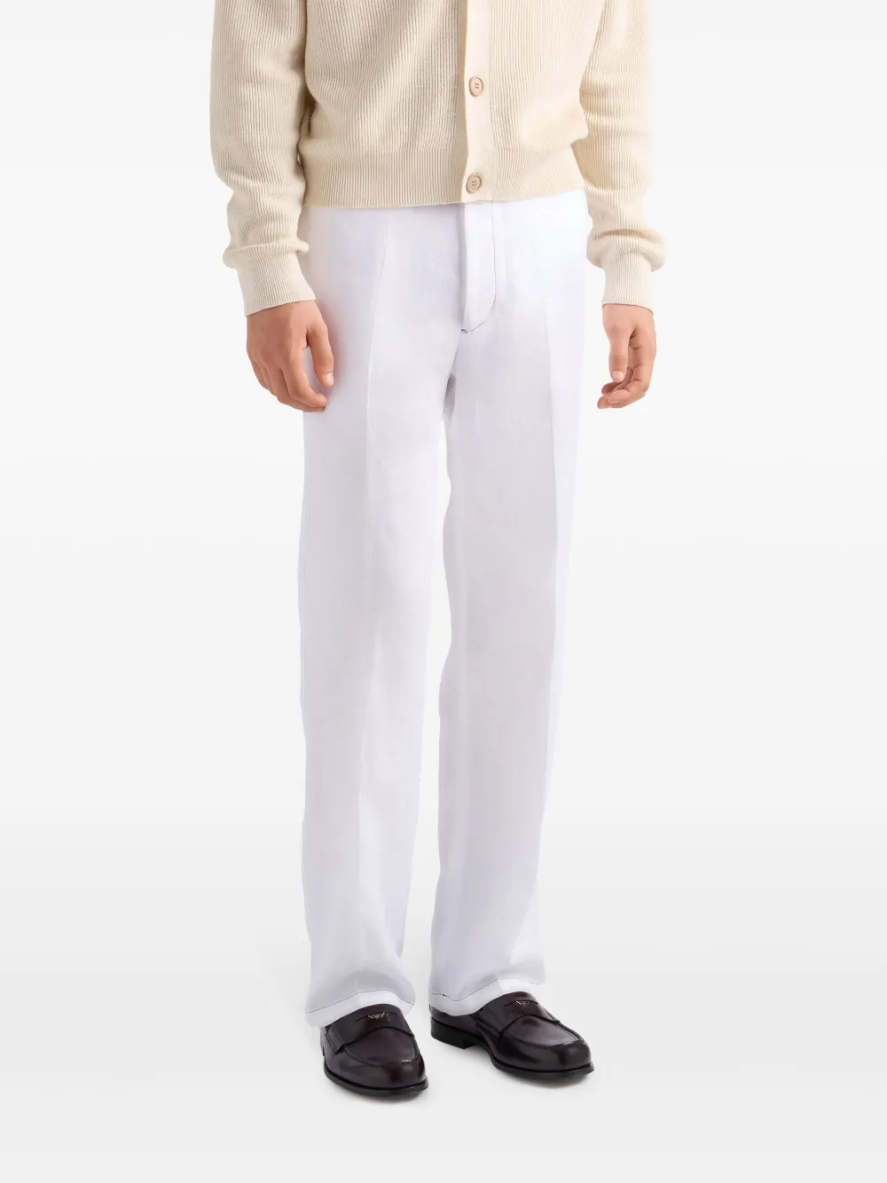 Prada Linnen broek Wit