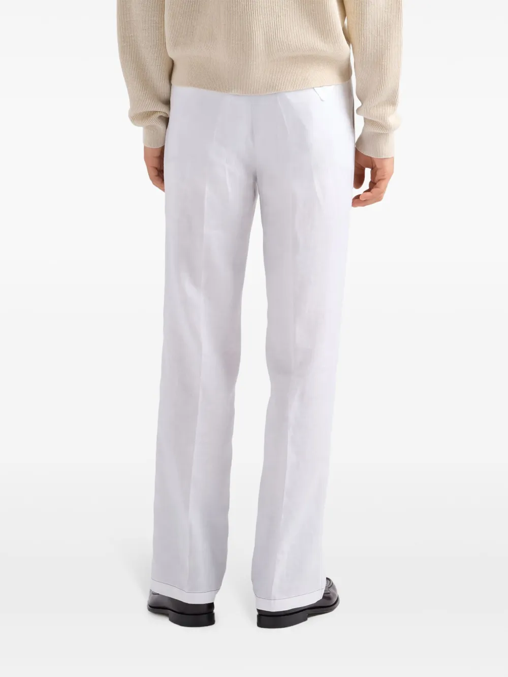 Prada Linnen broek Wit
