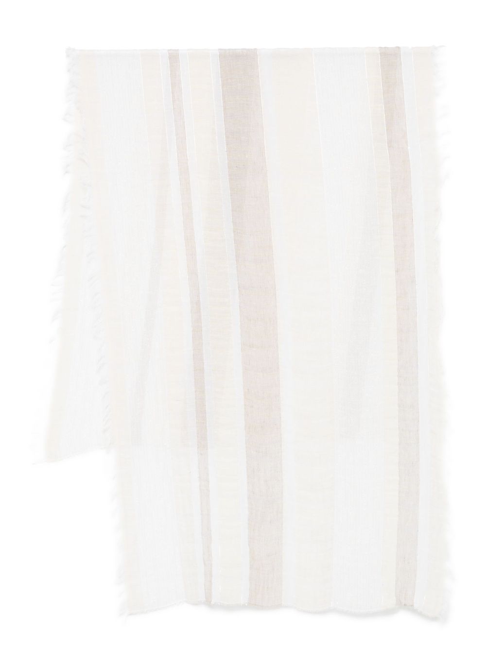 Peserico striped scarf - Neutrals