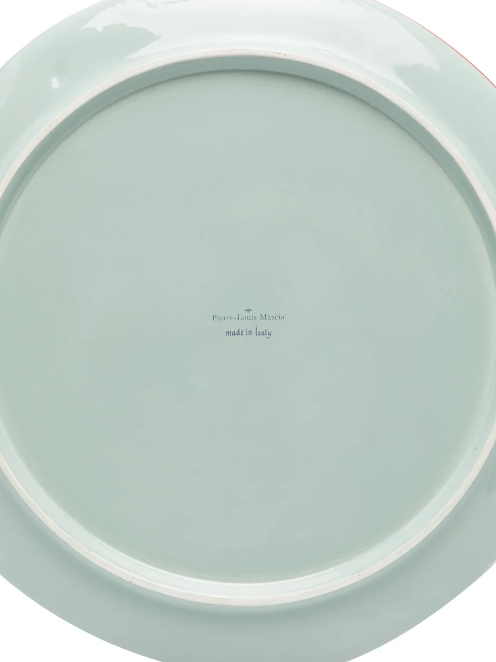 Shop Pierre-louis Mascia Floral-detailed Tray (41 Cm) In Blue