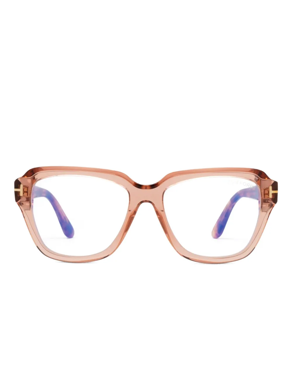 TOM FORD Eyewear スクエア眼鏡フレーム - ピンク TOM FORD Eyewear スクエア眼鏡フレーム - ピンク