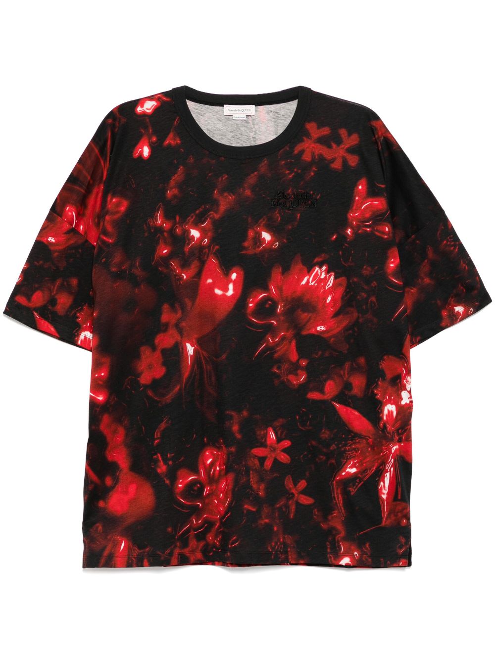 Alexander McQueen dropped shoulder T-shirt - Black