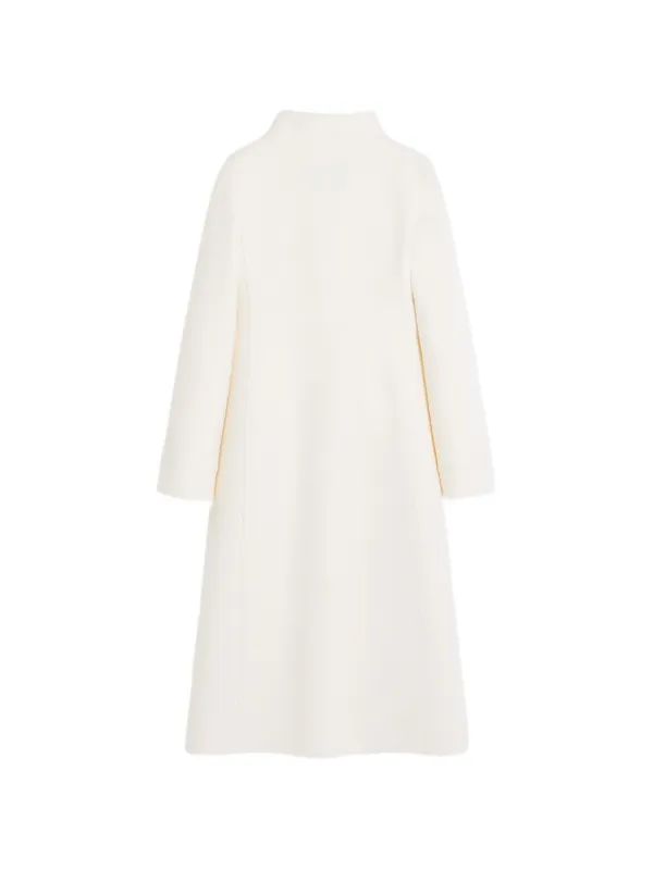 Valentino Garavani コンパクト ドラップ コート | ホワイト | FARFETCH JP