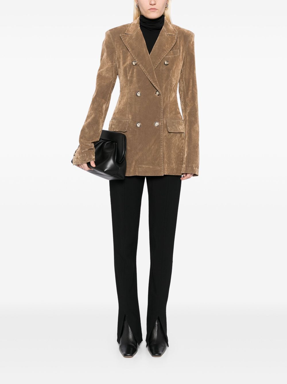 Max Mara Gesmockte blazer - Bruin