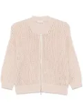 Peserico sequin-embellished cardigan - Neutrals