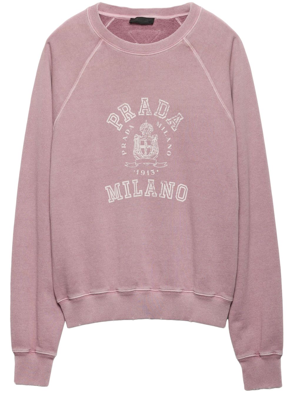 Prada logo-print sweatshirt - Pink