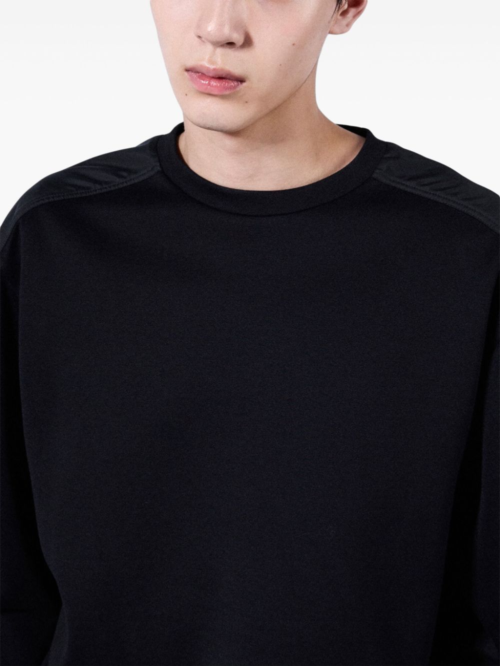 Prada panelled sweatshirt Zwart