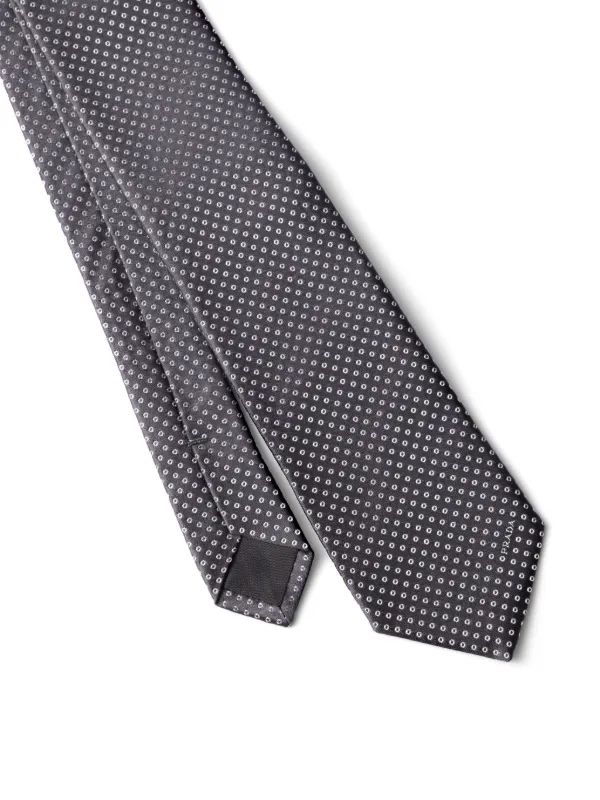 Prada シルク ネクタイ | グレー | FARFETCH JP