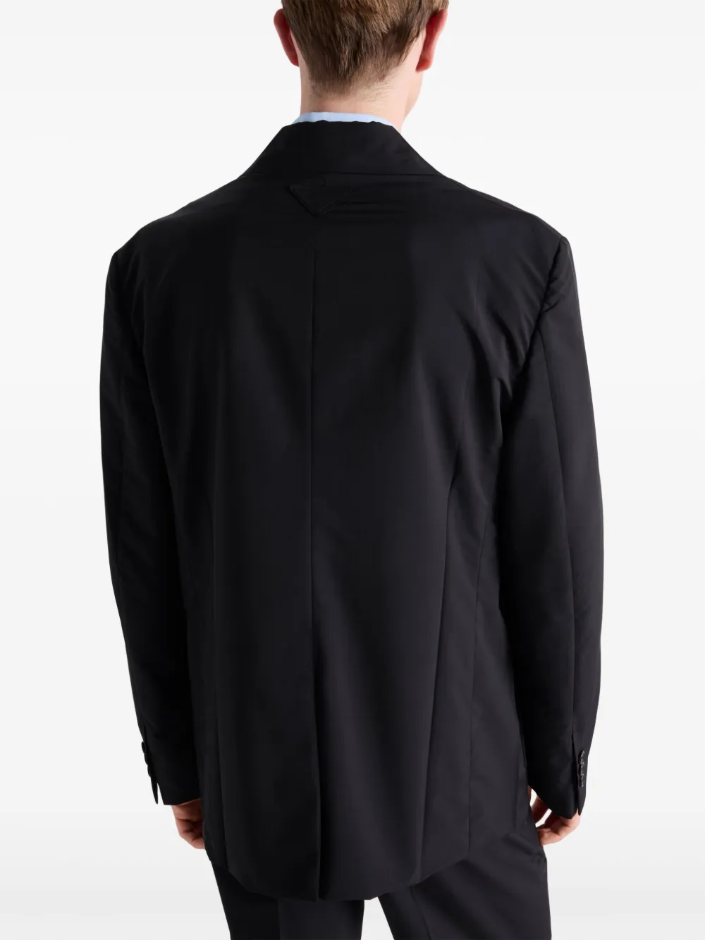 Prada Blazer met enkele rij knopen Zwart