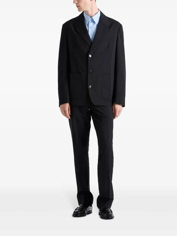 Prada シングルジャケット | ブラック | FARFETCH JP
