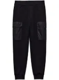 Prada Re-Nylon-detail cotton track pants - Black