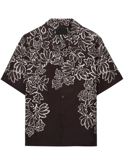 Chemise imprimée en coton - Prada - Modalova
