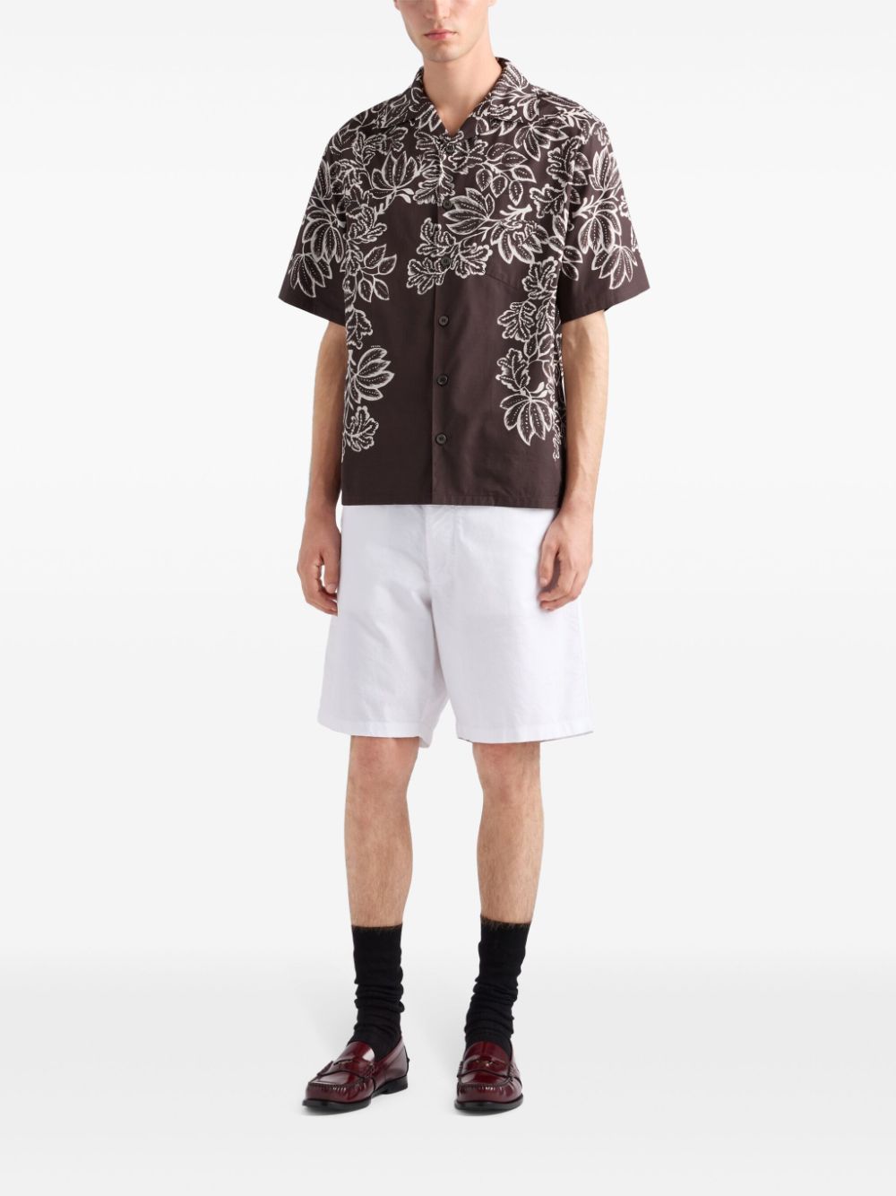 Image 2 of Prada printed cotton shirt