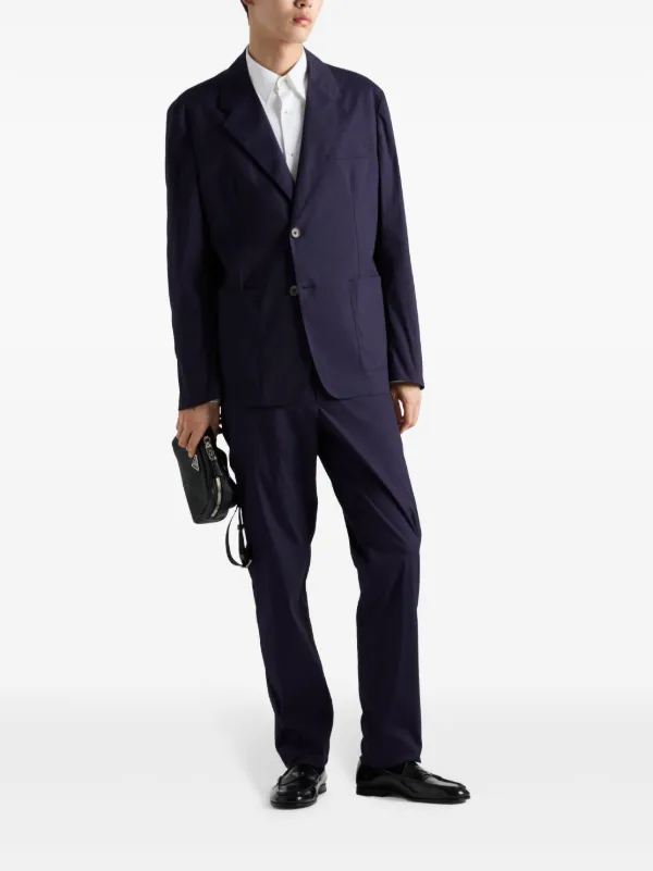 Prada Cotton Blazer | Blue | FARFETCH