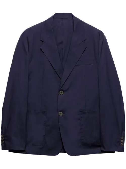 Prada blazer en coton - Bleu - Prada - Modalova