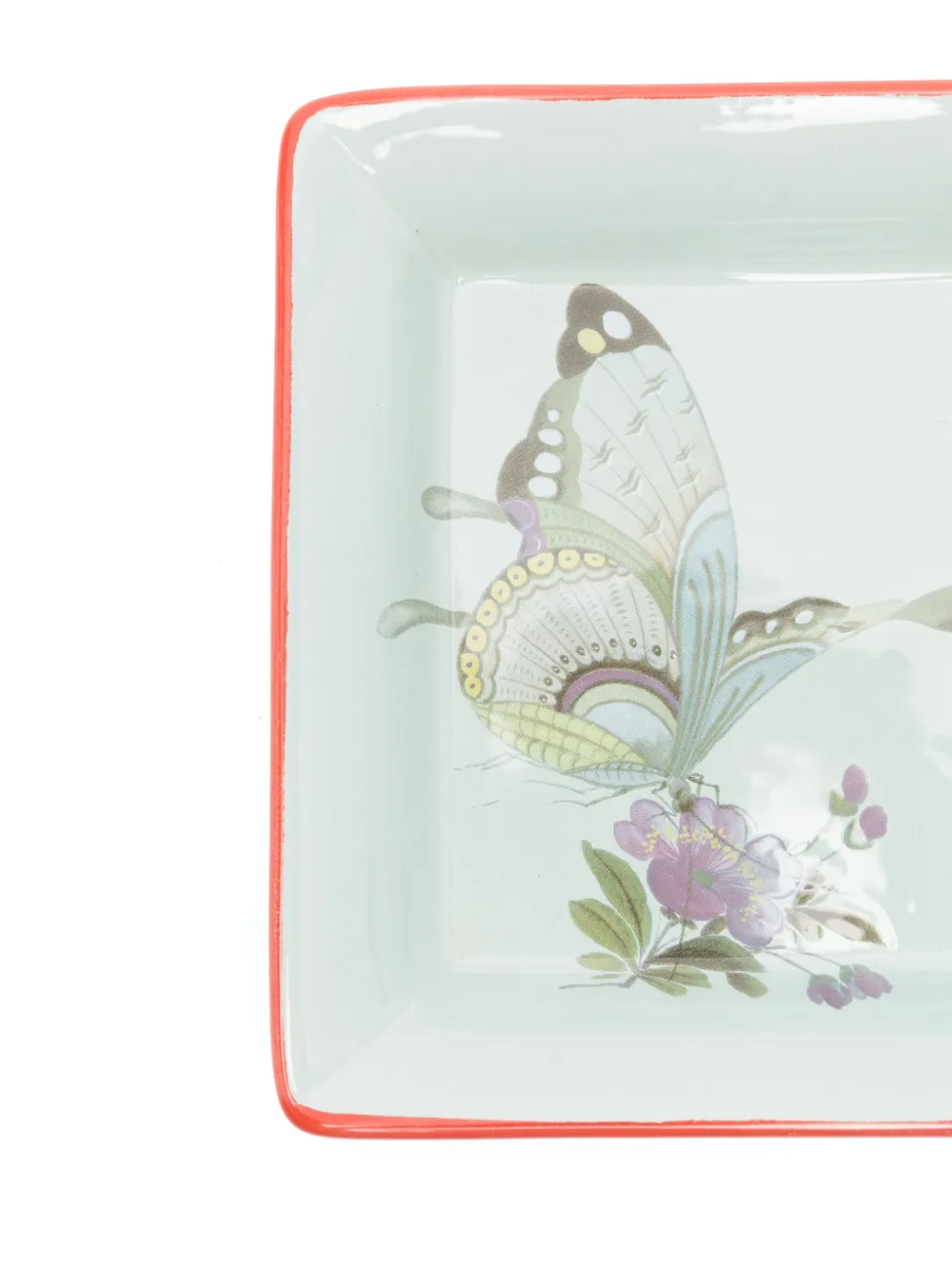 Pierre-louis Mascia Butterfly-print Tray (17cm X 22cm) In Blue