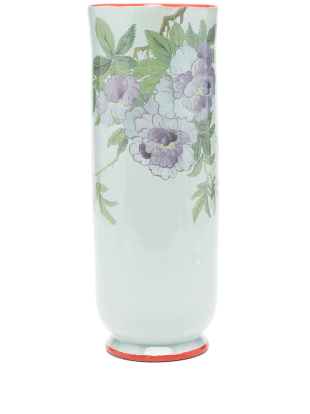 Pierre-louis Mascia Floral-print Vase (33cm X 10cm) In Blue