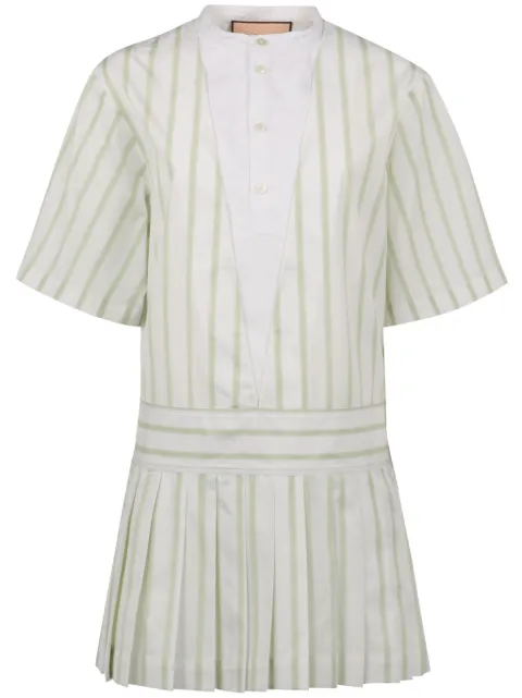 Plan C vestido corto con rayas estampadas