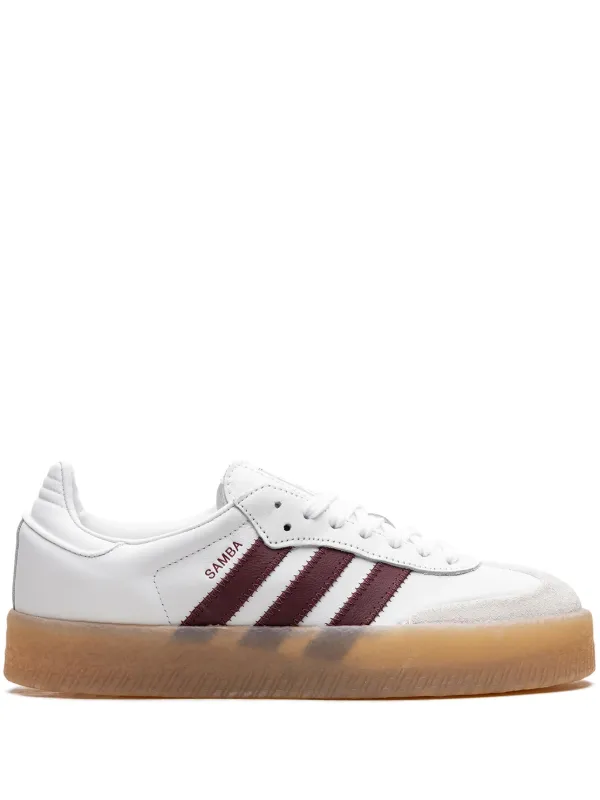 adidas gazelle silver green womens Adidas Men's Samba OG Wonder White / Shadow Red / Gum Low Top Sneakers
