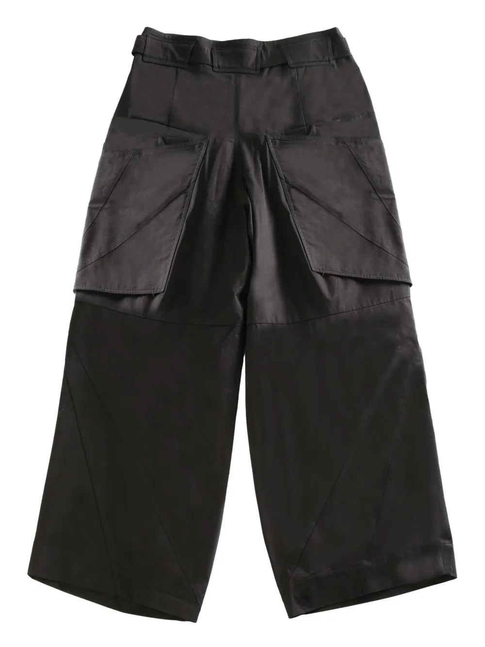 FFFPOSTALSERVICE draped-detail trousers - Zwart