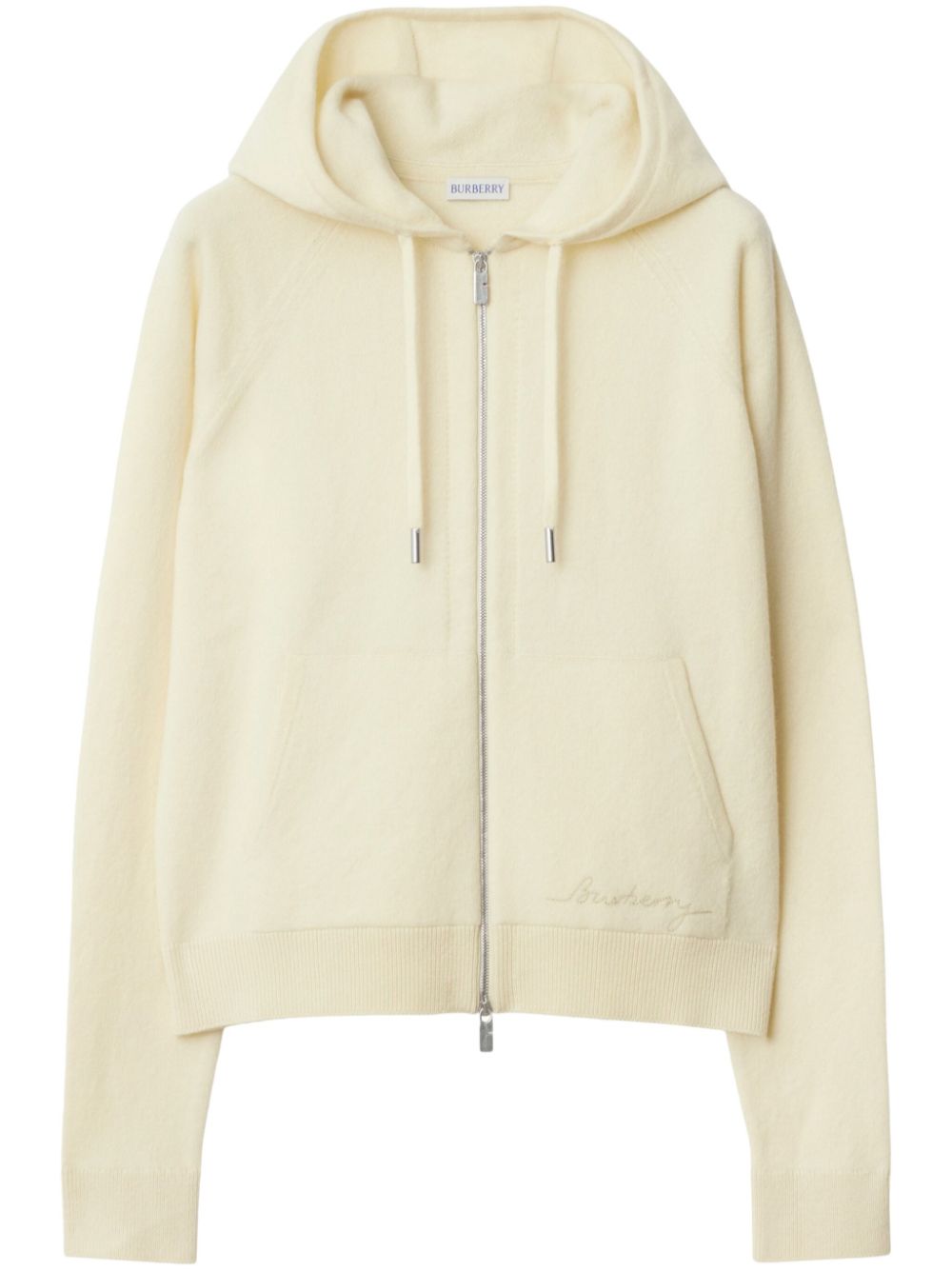 Burberry Hoodie met rits Beige