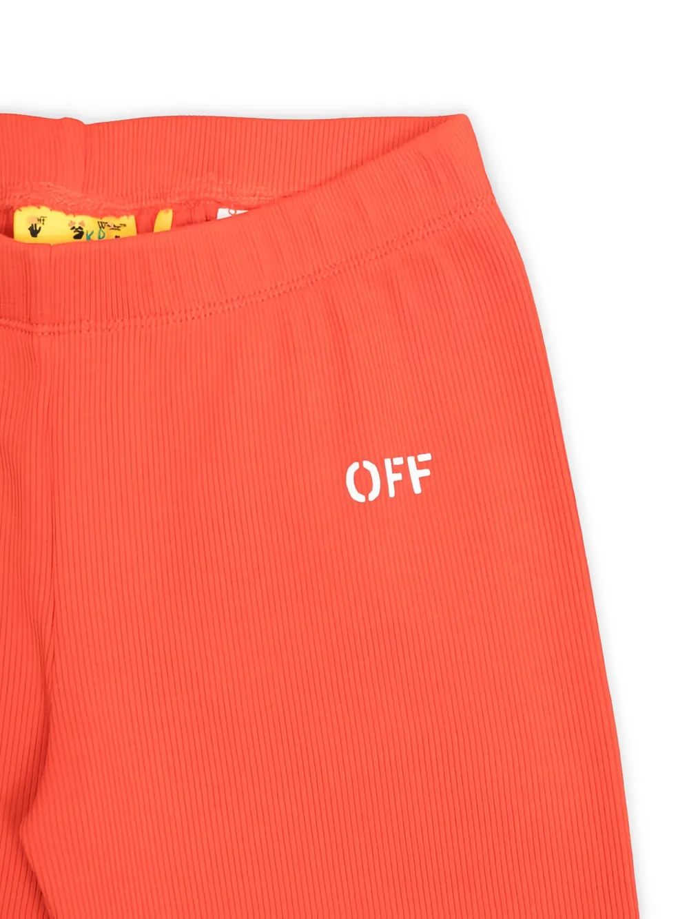 Off-White Kids Shorts met geborduurd logo Oranje