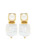 Missoma pearl drop earrings - Gold