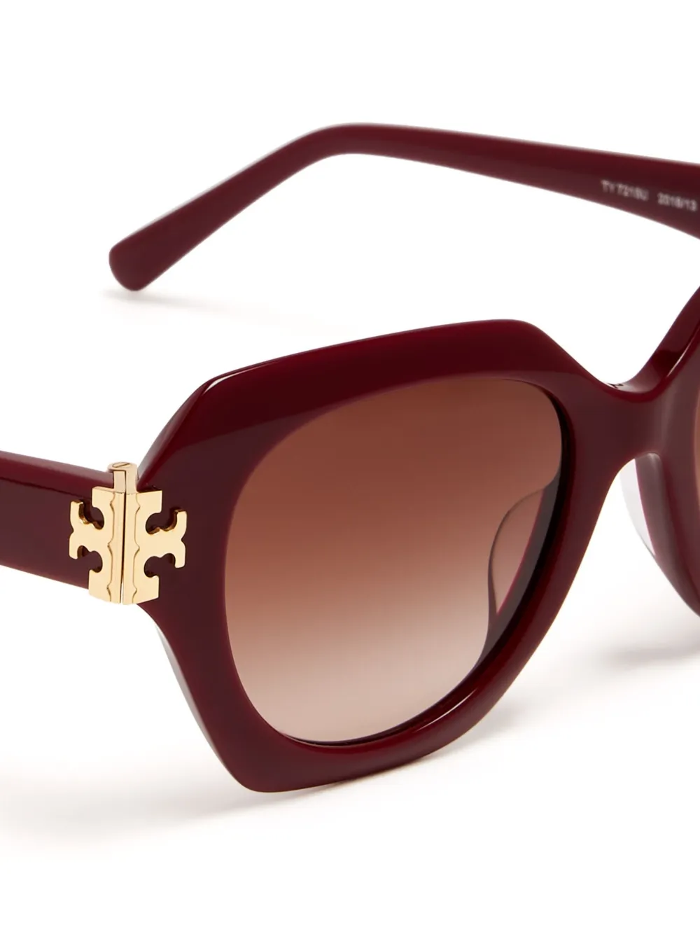 Tory Burch Eleanor zonnebril Rood