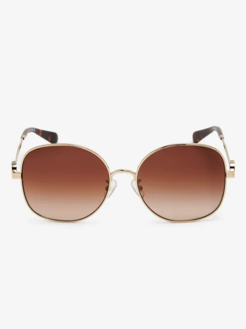 Tory Burch Óculos de sol oval Miller com logo