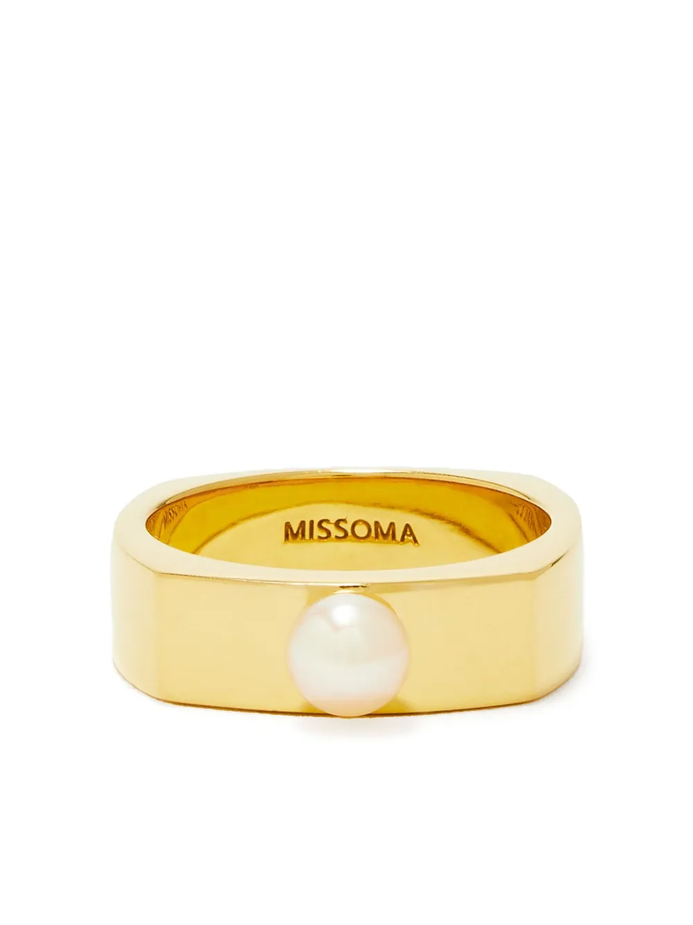 Missoma Square Chunky ring | Gold | Image 1